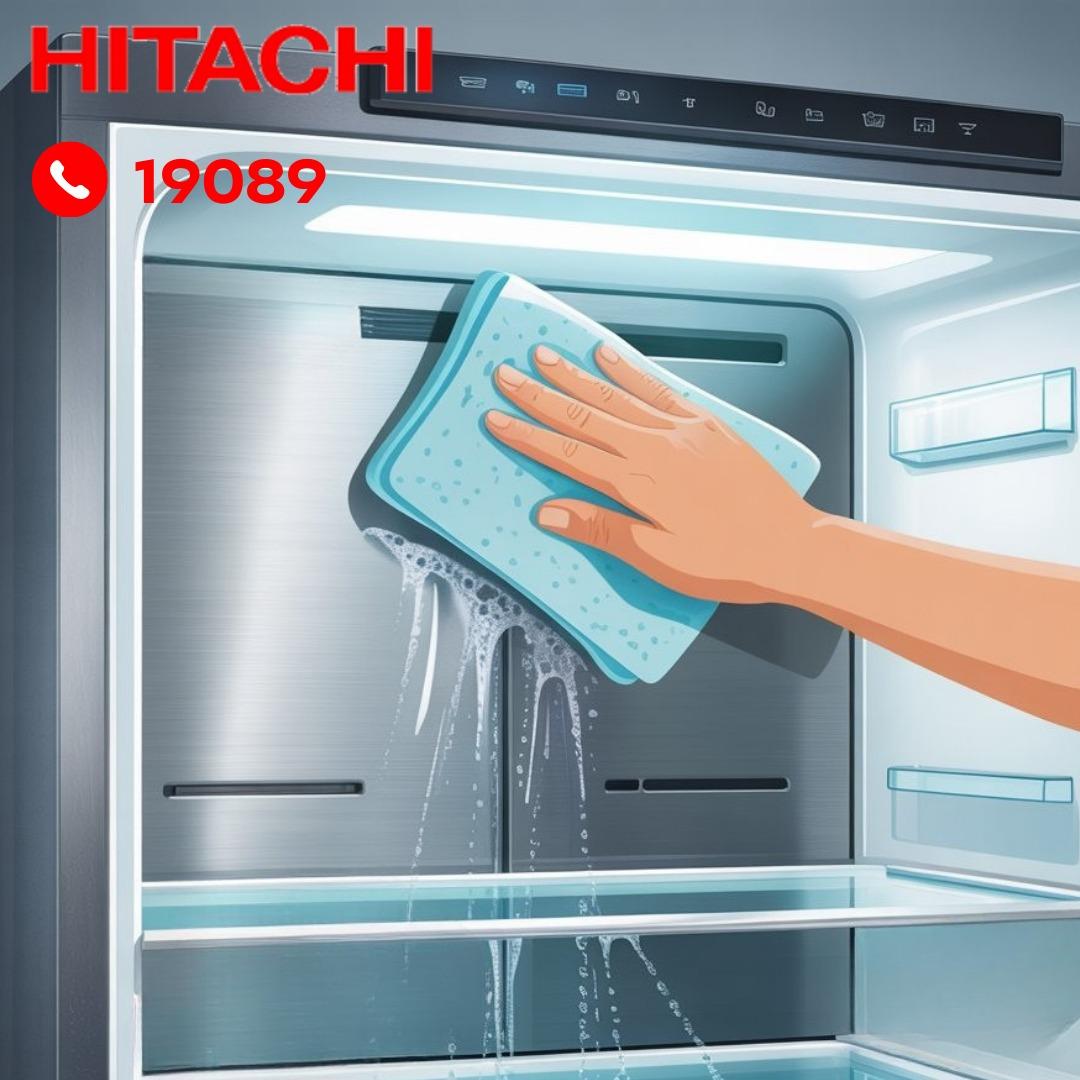 تنظيف الثلاجة هيتاشي من الداخل