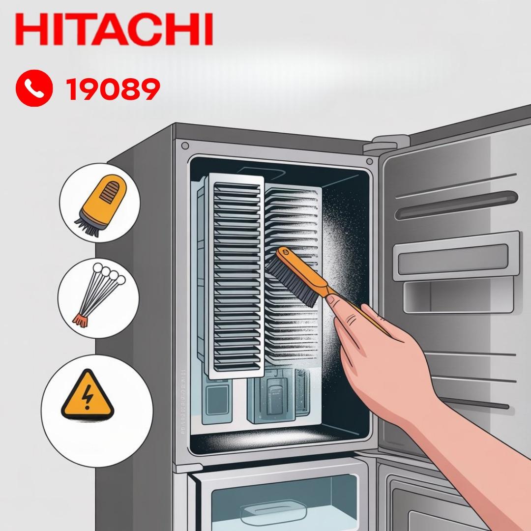 تنظيف الثلاجة هيتاشي من الداخل
