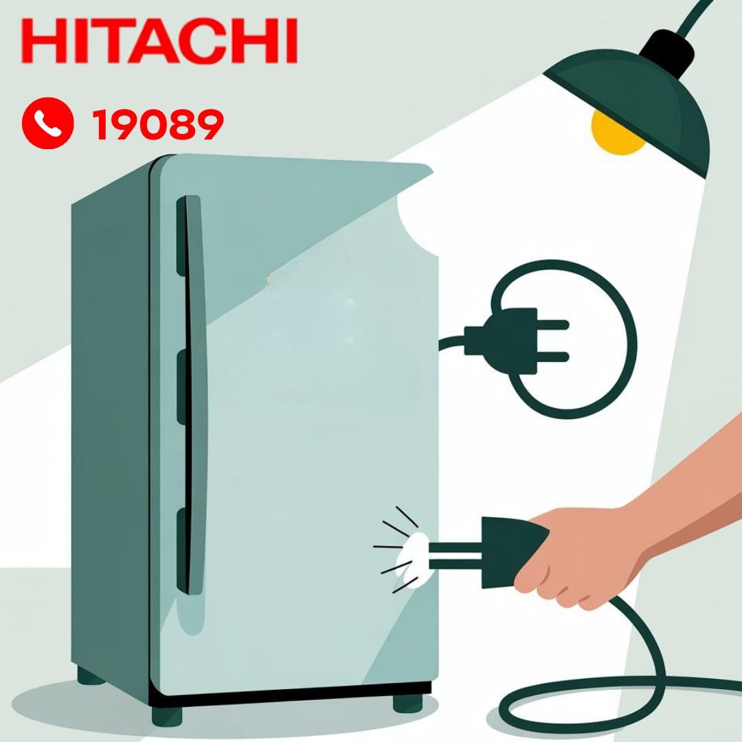 فصل ثلاجة هيتاشي عن الكهرباء